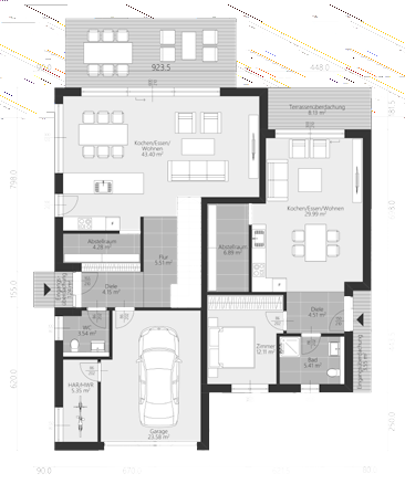 Einfamilienhaus zum Kauf provisionsfrei 1.389.600 € 5 Zimmer 270 m²<br/>Wohnfläche 960 m²<br/>Grundstück Frohe Aussicht 1 Tuniswald Langenargen 88085