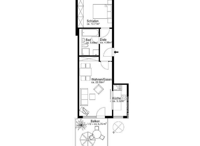 Wohnung zum Kauf 698.000 € 2 Zimmer 60 m² 3. Geschoss Maxvorstadt München 80333