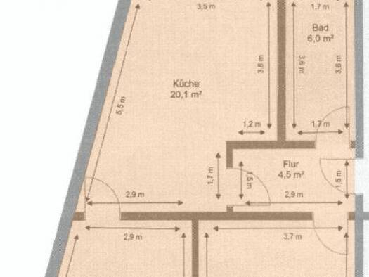 Wohnung zur Miete 360 € 2 Zimmer 56,4 m² Brauhausplatz 2 Stadtroda 07646