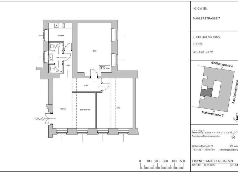 Bürofläche zur Miete 23 € 93,4 m² Bürofläche Wien 1010