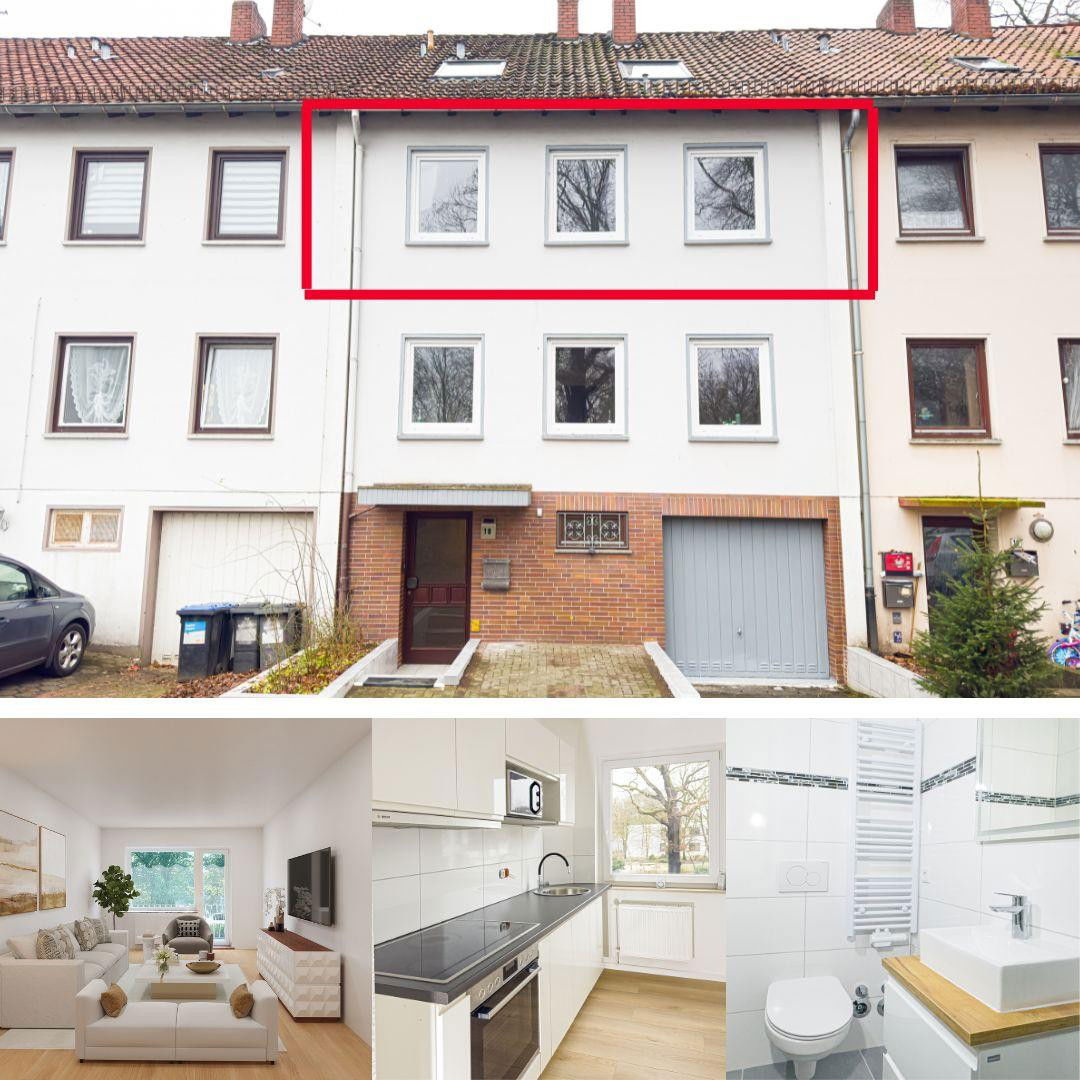 Wohnung zum Kauf provisionsfrei 139.000 € 3 Zimmer 59 m²<br/>Wohnfläche EG<br/>Geschoss Lüder-Bömermann-Straße Lüssum - Bockhorn Bremen Blumenthal/Farge 28777