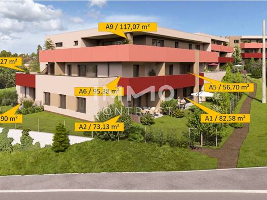 Wohnung zum Kauf - Erstbezug provisionsfrei 484.783 € 4 Zimmer 95,4 m² frei ab 30.06.2027 Peuerbach 4722