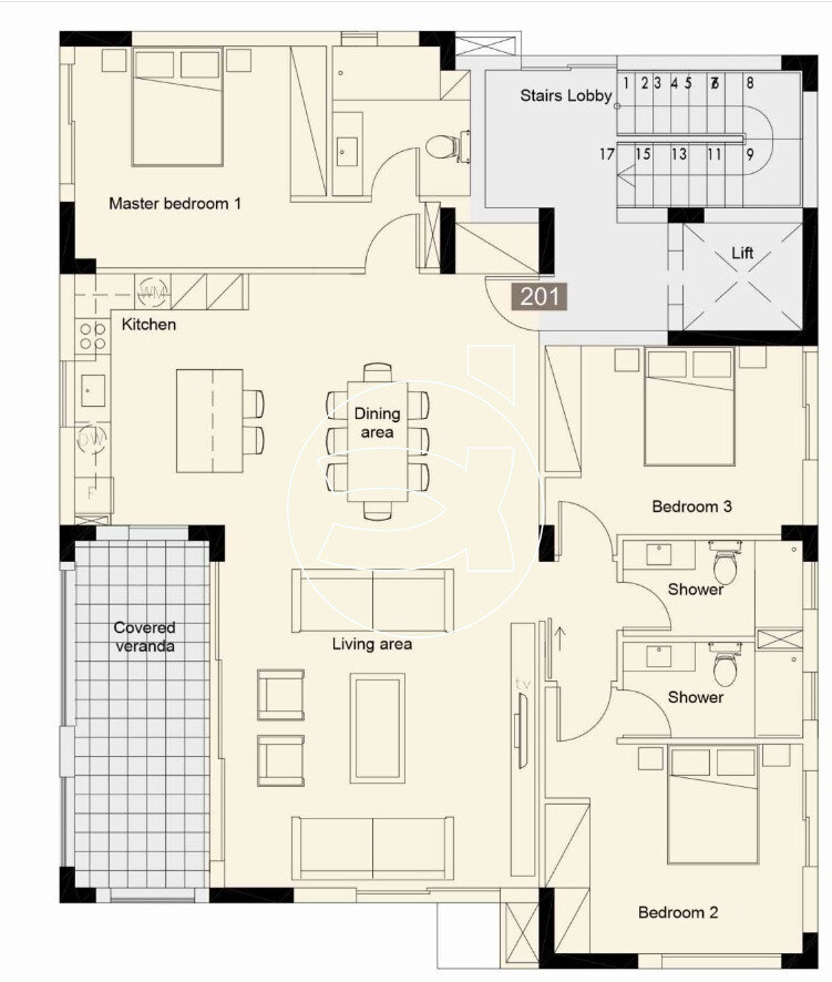 Wohnung zum Kauf 435.000 € 6 Zimmer 219 m²<br/>Wohnfläche Geroskipou