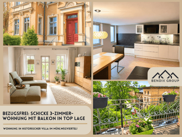 Wohnung zum Kauf provisionsfrei 350.000 € 3 Zimmer 118,8 m² 2. Geschoss Giebichenstein Halle 06114