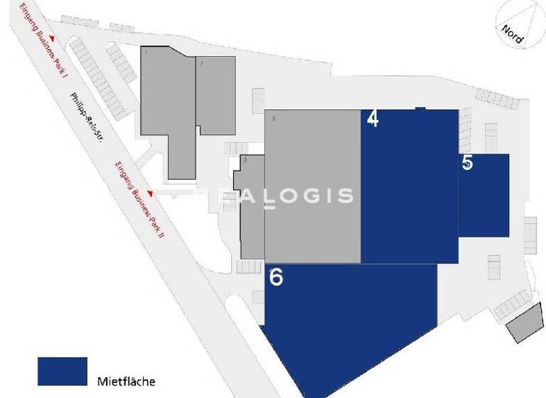 Halle/Industriefläche zur Miete provisionsfrei 3.500 m² Lagerfläche teilbar ab 2.700 m² Hochstadt Maintal 63477
