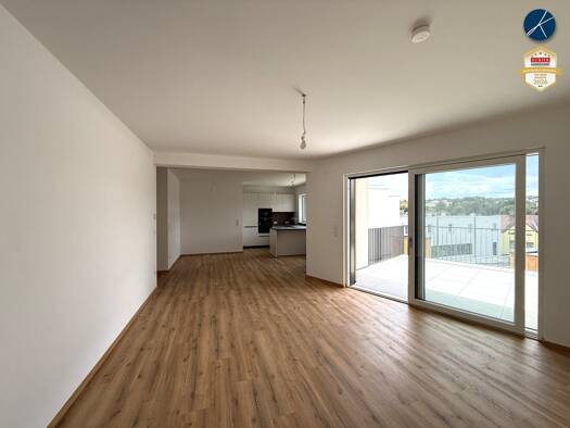 Terrassenwohnung zur Miete - Erstbezug 1.000 € 3 Zimmer 82,1 m² 1. Geschoss Langenloiser Straße 15 Lengenfeld 3552