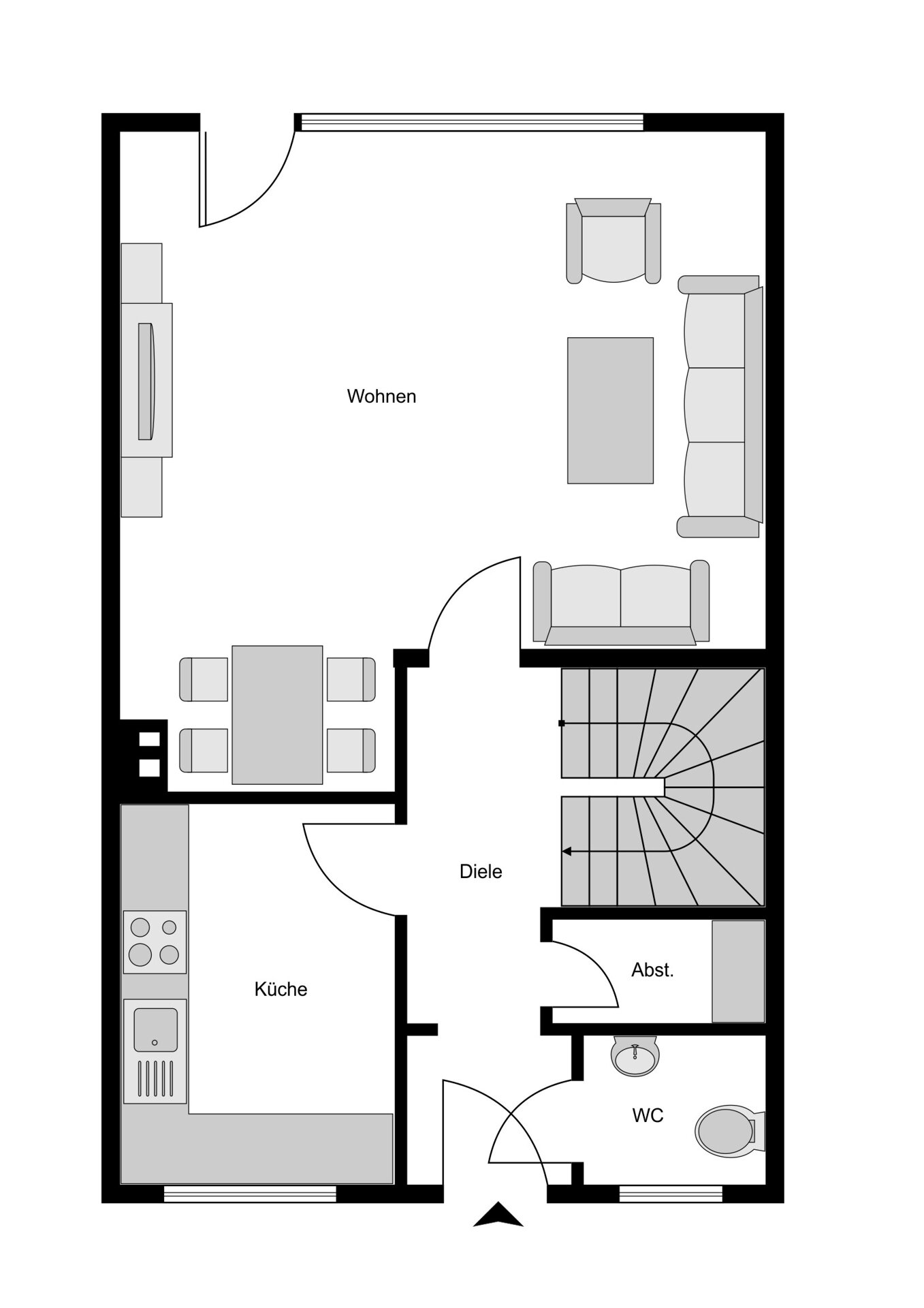 Reihenmittelhaus zum Kauf 325.000 € 4,5 Zimmer 84 m²<br/>Wohnfläche 167 m²<br/>Grundstück Weitmar - Mitte Bochum 44795