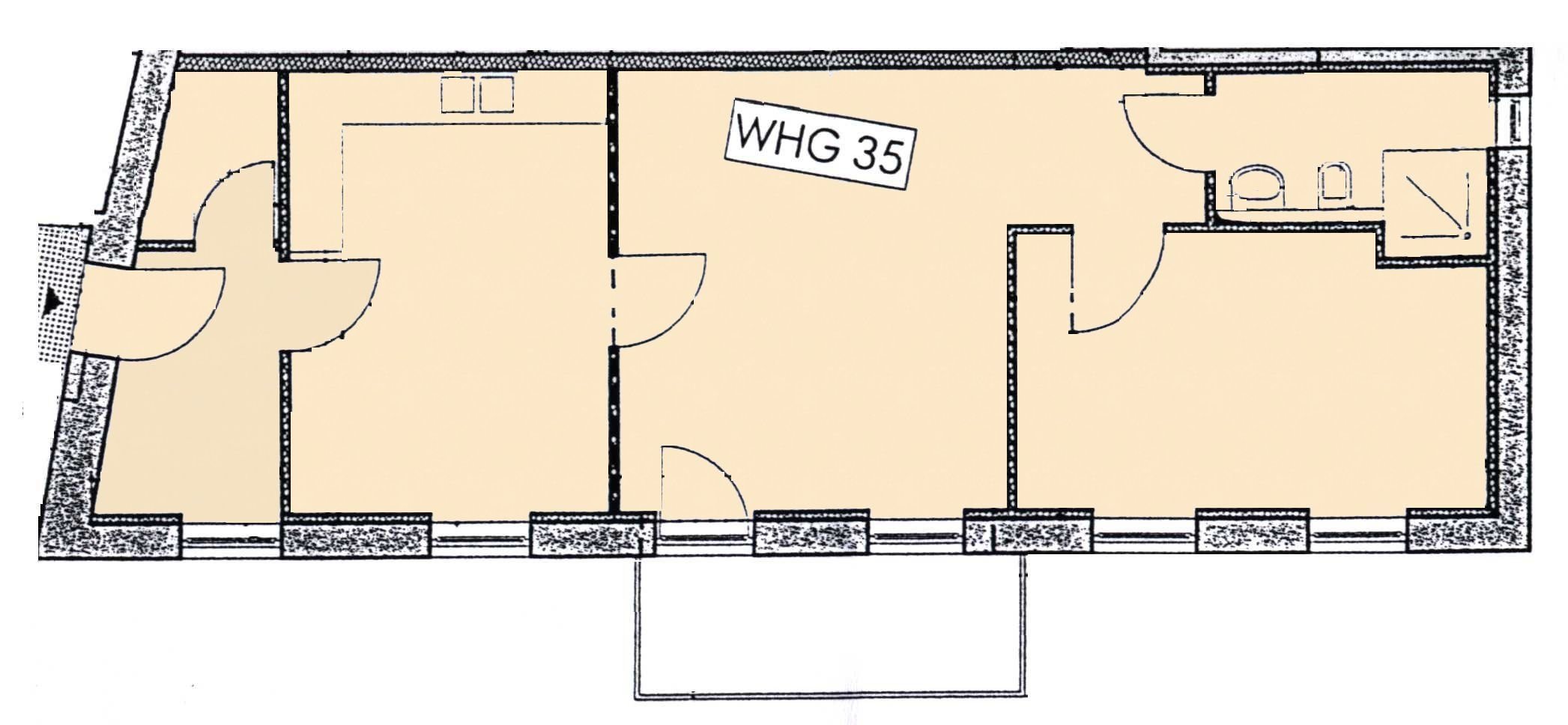 Wohnung zur Miete 1.090 € 2 Zimmer 67,5 m²<br/>Wohnfläche 1.<br/>Geschoss ab sofort<br/>Verfügbarkeit Heiliggeistgasse Freising Freising 85354