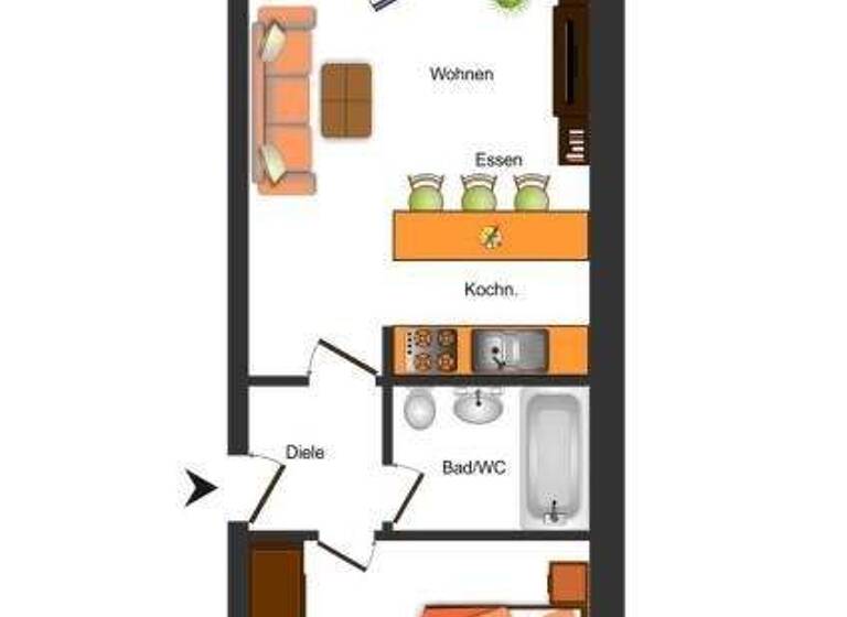 Wohnung zum Kauf 160.000 € 2 Zimmer 45,3 m² Faurndau Göppingen 73035