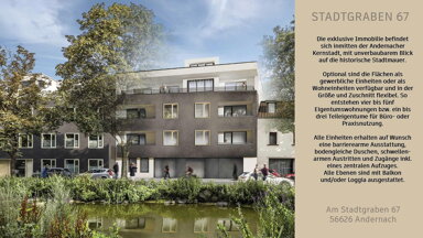 Wohnung zum Kauf provisionsfrei 395.000 € 2 Zimmer 77 m² 2. Geschoss AM Stadtgraben, 67 Rathaus 1 Andernach 56626