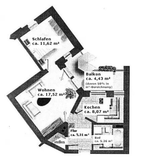 Studio zur Miete 350 € 2 Zimmer 53,7 m²<br/>Wohnfläche 1.<br/>Geschoss 01.02.2025<br/>Verfügbarkeit Heinrich-Beck-Straße 1 Kaßberg 912 Chemnitz 09112