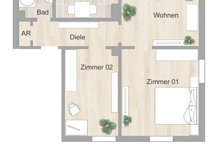Wohnung zur Miete 478 € 3 Zimmer 59,7 m² 1. Geschoss Marienstr. 13 Datteln 45711
