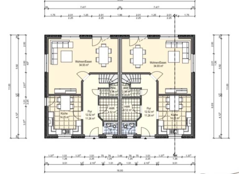 Doppelhaushälfte zur Miete 1.380 € 5 Zimmer 139 m² frei ab sofort Eggermühlen 49577