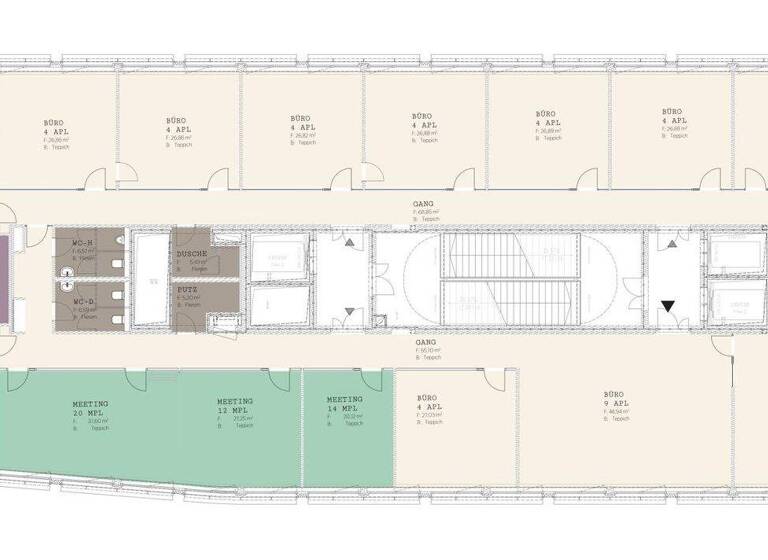 Bürofläche zur Miete 20 € 715,6 m² Bürofläche Wien 1020