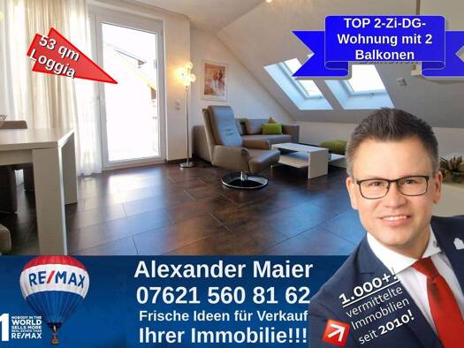 Wohnung zum Kauf 155.000 € 2 Zimmer 52,5 m² Hertingen Bad Bellingen 79415