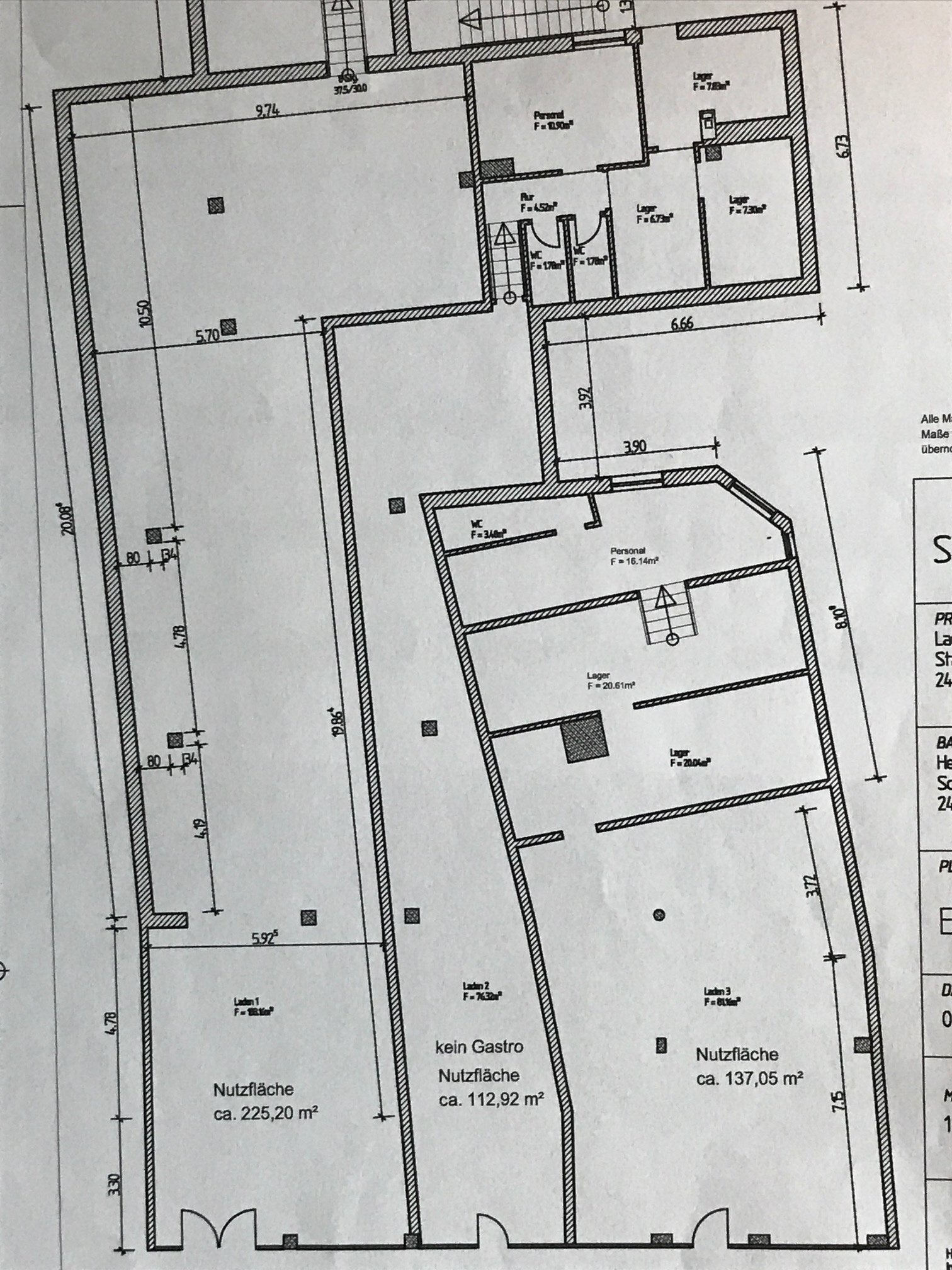 Laden zur Miete 1.400 € 1 Zimmer Wilhelminenschule Schleswig 24837