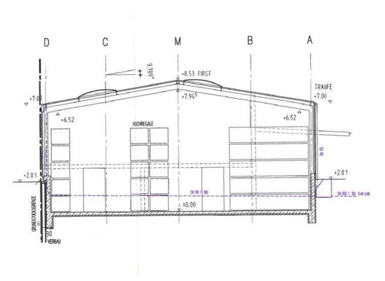 Lagerhalle zur Miete 6 € 549,3 m² Lagerfläche Gaarden-Süd Kiel 24143