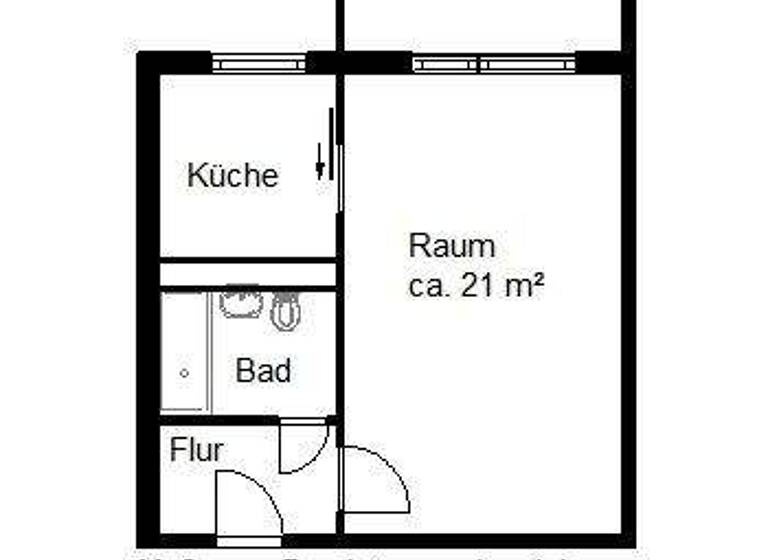 Studio zur Miete 327 € 1 Zimmer 37,1 m² 4. Geschoss Uranusstr. 38 Trotha Halle (Saale) 06118