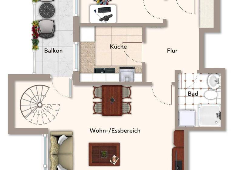 Maisonette zum Kauf 320.000 € 3 Zimmer 74 m² 2. Geschoss Weilheim Weilheim in Oberbayern 82362