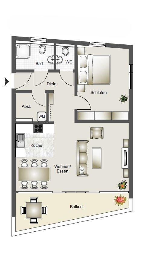 Wohnung zur Miete 1.390 € 2 Zimmer 87,7 m²<br/>Wohnfläche EG<br/>Geschoss Regenerstrasse 5 Friedrichshafen - West 2 Friedrichshafen 88045