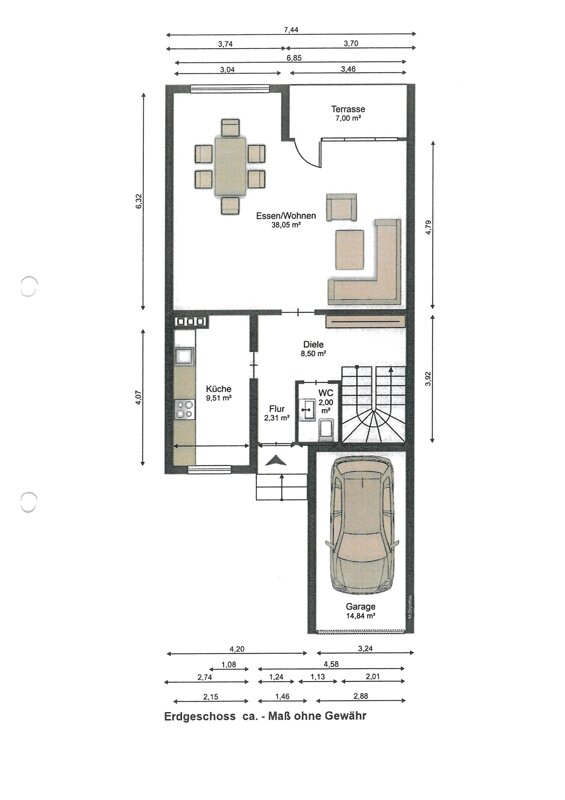 Doppelhaushälfte zur Miete 1.660 € 4,5 Zimmer 133 m²<br/>Wohnfläche Rellingen 25462