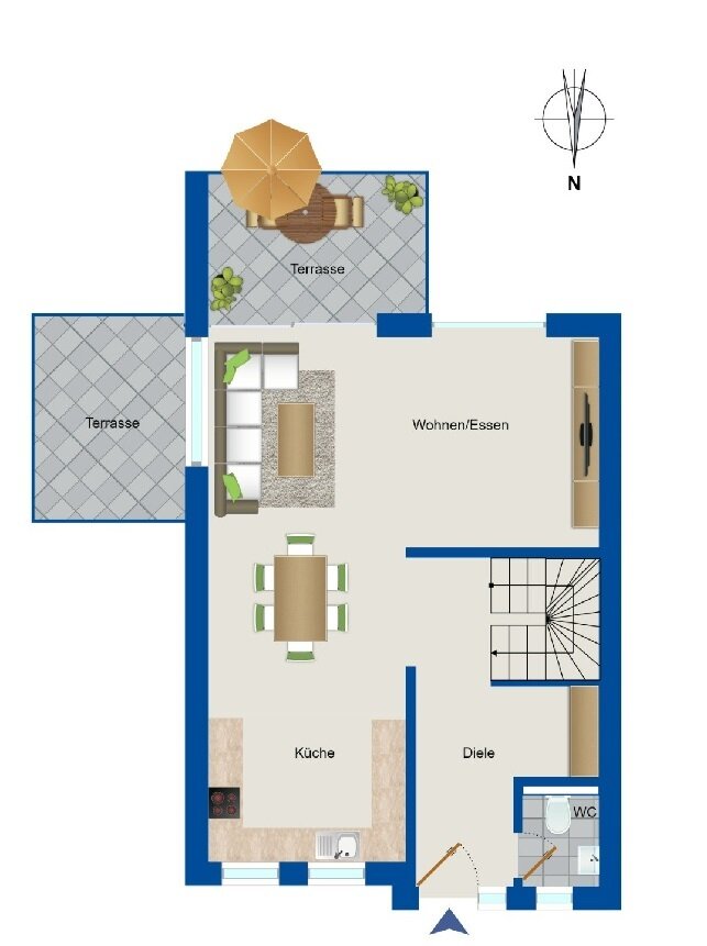 Doppelhaushälfte zum Kauf 5 Zimmer 171 m²<br/>Wohnfläche Volksdorf Hamburg 22359