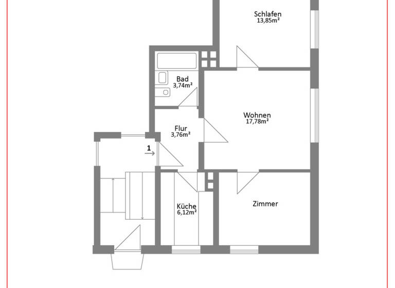 Wohnung zum Kauf 228.000 € 3 Zimmer 57 m² Innenstadt Augsburg 86152