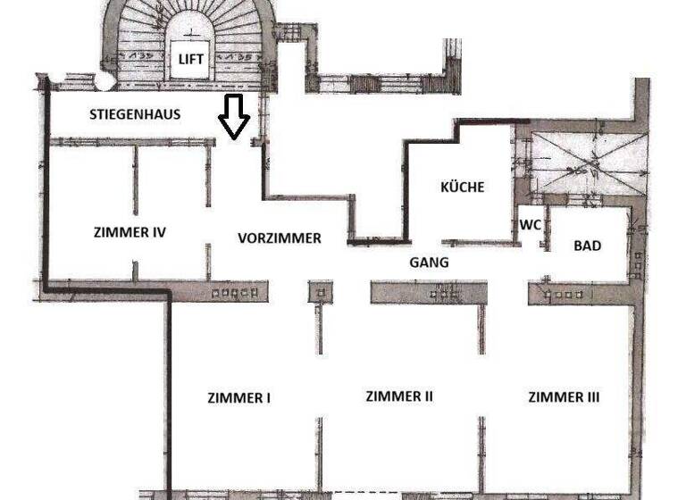 Wohnung zur Miete 1.678 € 4 Zimmer 133 m² 1. Geschoss Wien 1060