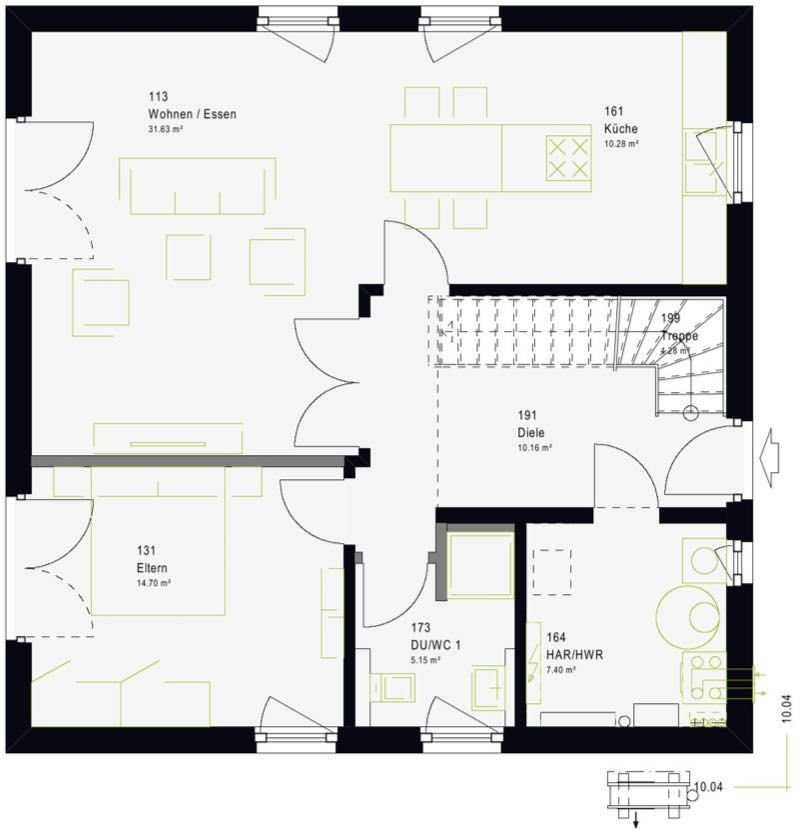 Einfamilienhaus zum Kauf provisionsfrei 451.990 € 5 Zimmer 160 m²<br/>Wohnfläche 620 m²<br/>Grundstück Sölden Rinchnach 94269