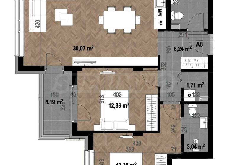 Studio zum Kauf 259.500 € 3 Zimmer 101 m² Sofia