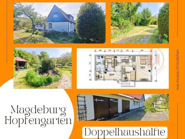 Doppelhaushälfte zum Kauf 199.000 € 4,5 Zimmer 95,1 m² 1.012 m² Grundstück Heinz-Sommer-Weg 29 Hopfengarten Magdeburg 39120
