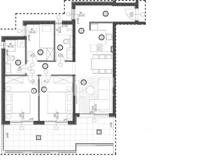 Wohnung zum Kauf 346.649 € 4 Zimmer 83 m² 3. Geschoss Omis