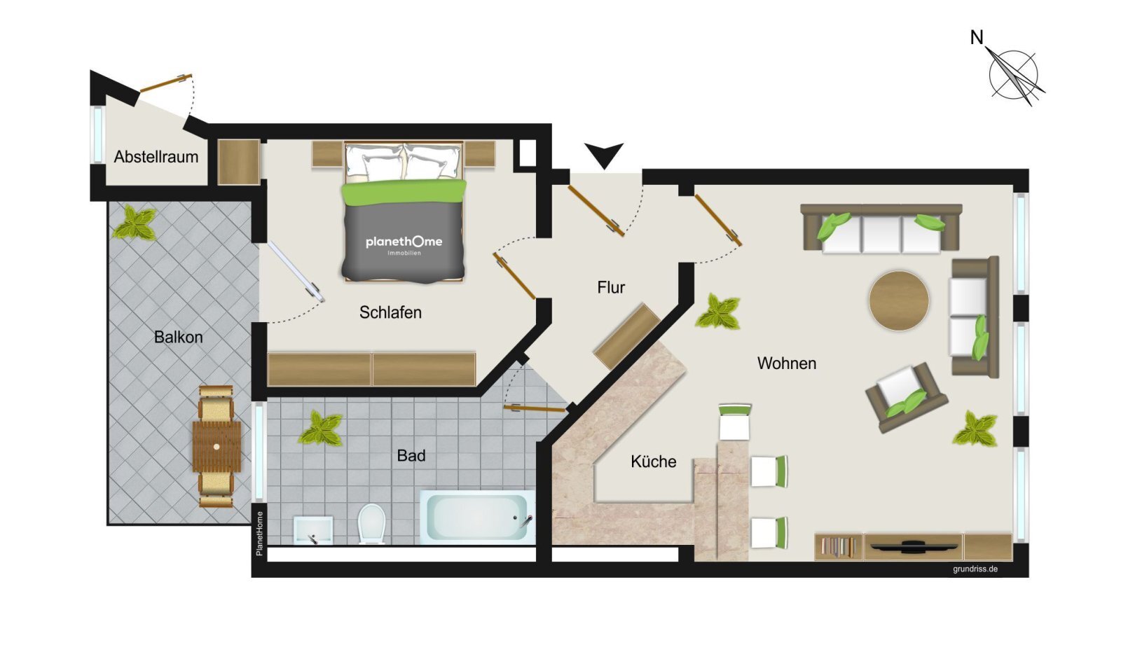 Wohnung zum Kauf 55.000 € 2 Zimmer 54,7 m²<br/>Wohnfläche August-Bebel-Straße 99 Reißiger Vorstadt Plauen 08525