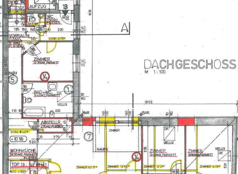 Wohnung zur Miete 2.017 € 4 Zimmer 142,9 m² Wien 1060