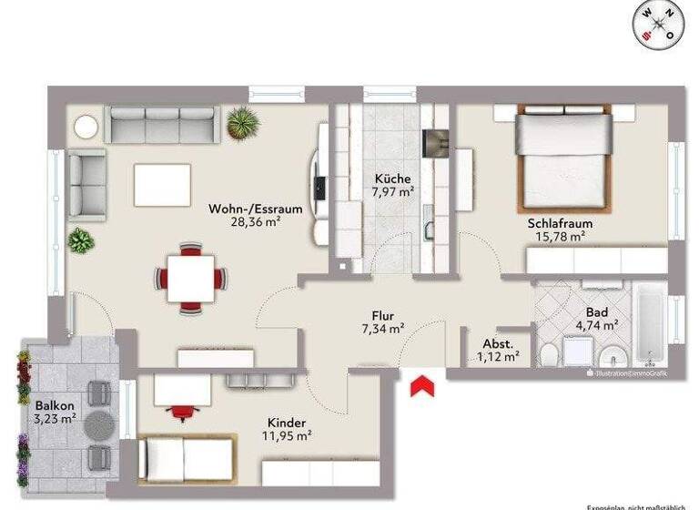 Wohnung zum Kauf 225.000 € 3 Zimmer 77 m² 1. Geschoss Hersbruck 91217