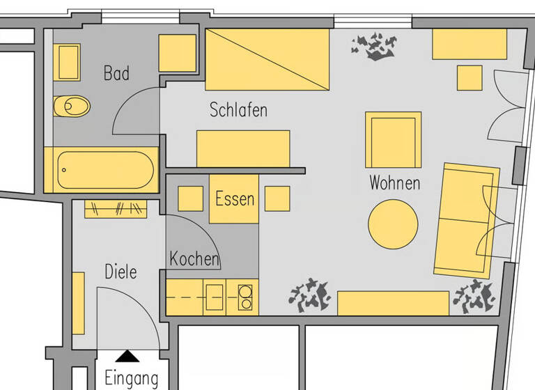 Studio zur Miete 1.500 € 1 Zimmer 34 m² Berg am Laim München 81825