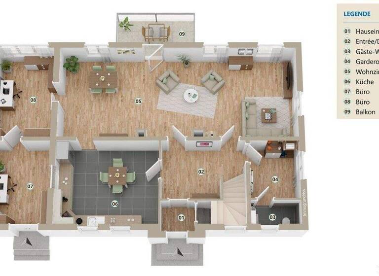 Villa zum Kauf 980.000 € 15 Zimmer 380 m² 1.488 m² Grundstück Waldshut Waldshut-Tiengen 79761