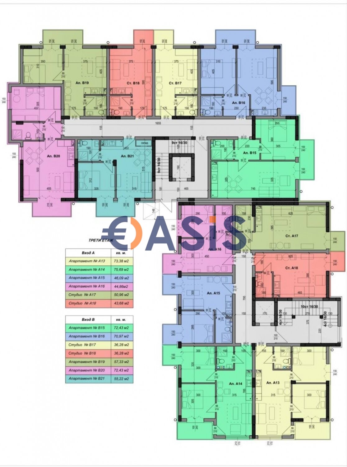 Studio zum Kauf provisionsfrei 90.500 € 2 Zimmer 72 m²<br/>Wohnfläche 4.<br/>Geschoss Nessebar