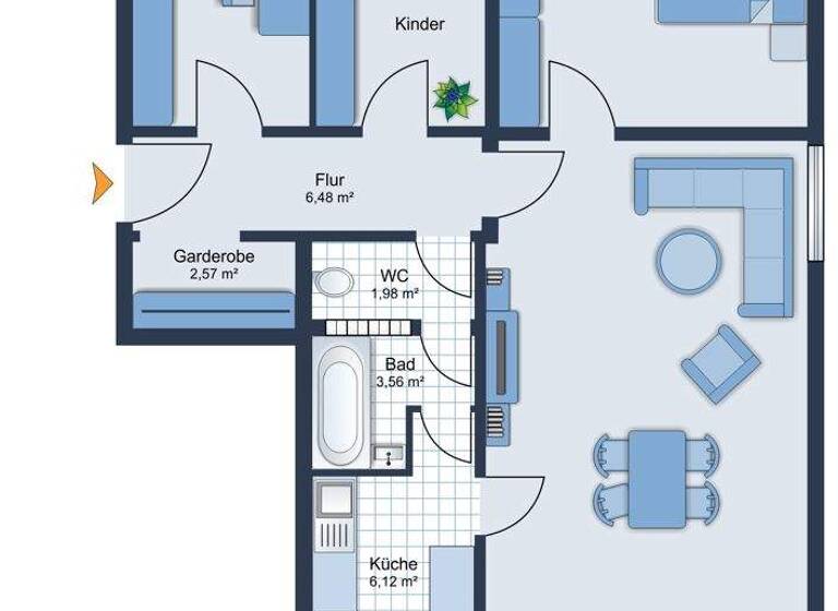 Wohnung zum Kauf 270.000 € 4 Zimmer 93 m² Heilbronn 74076