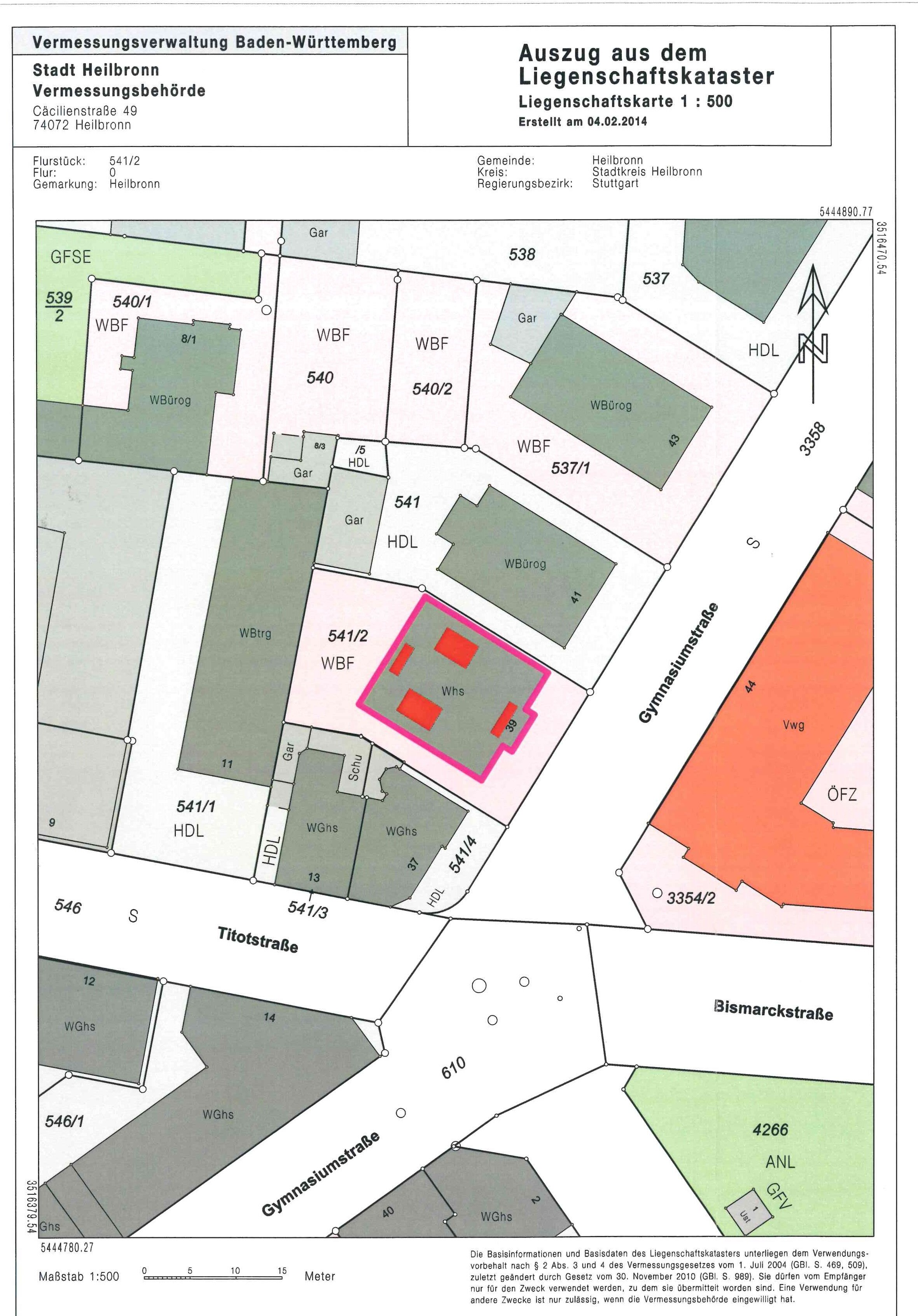 Bürofläche zur Miete 729 m²<br/>Bürofläche Stadtgarten Heilbronn 74072