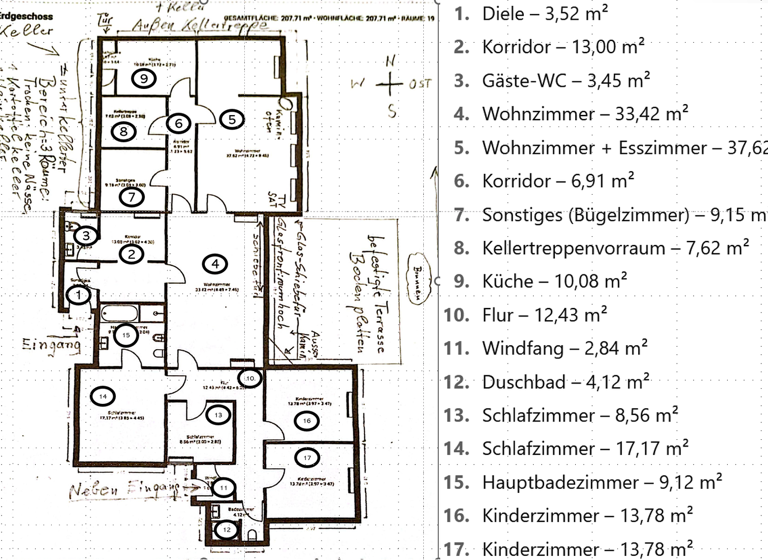 Haus zur Miete 1.250 € 7 Zimmer 200 m² 700 m² Grundstück frei ab sofort Hitzacker 29456