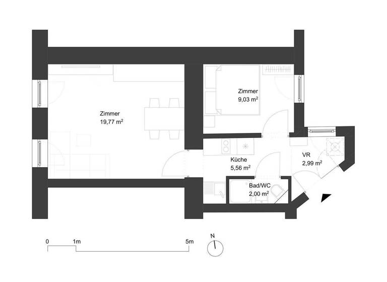Wohnung zum Kauf provisionsfrei 210.000 € 2 Zimmer 40 m² 2. Geschoss Wien 1150