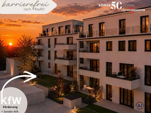 Wohnung zum Kauf - Erstbezug provisionsfrei 699.000 € 3 Zimmer 84,2 m² EG Römerstraße 50 Gilching Gilching 82205