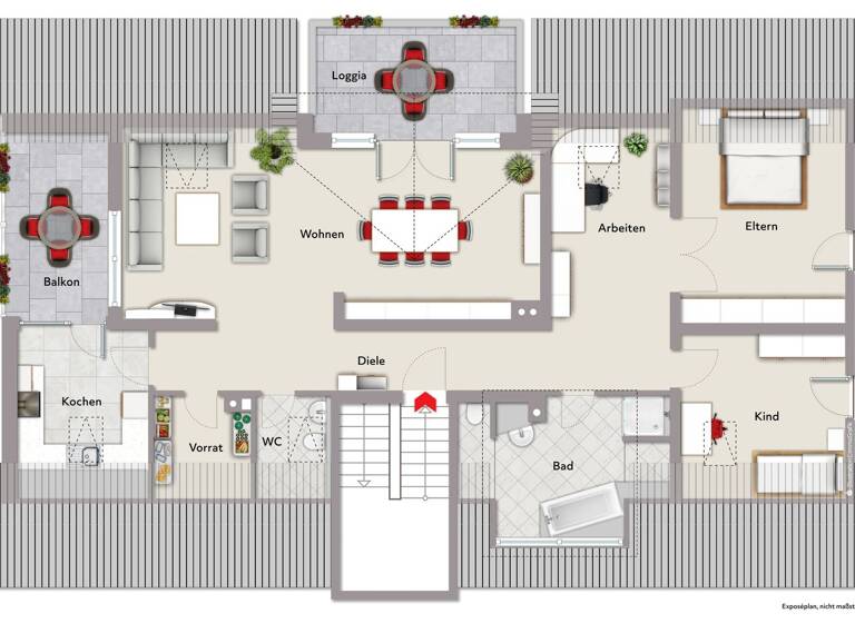 Wohnung zur Miete 1.200 € 3 Zimmer 120 m² 2. Geschoss Bad Wörishofen 86825