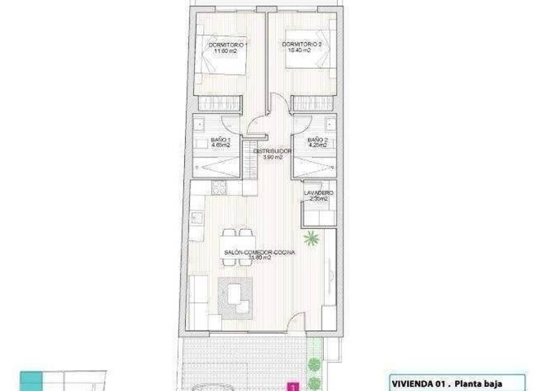 Bungalow zum Kauf - Erstbezug provisionsfrei 258.900 € 3 Zimmer 78 m² San Pedro del Pinatar