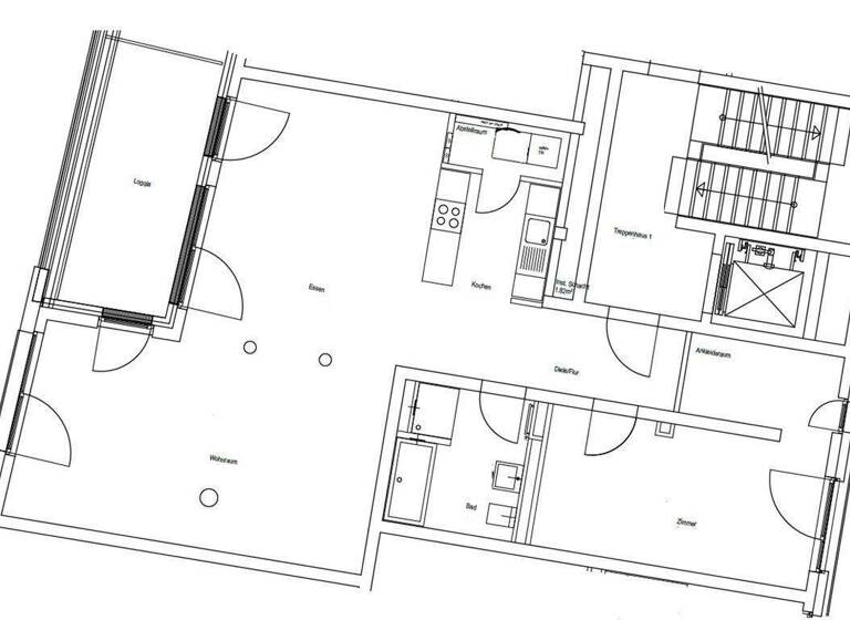 Wohnung zur Miete 1.379 € 2 Zimmer 103,6 m² 1. Geschoss frei ab sofort An der Lingenmühle 6 Stadtmitte Mönchengladbach 41061