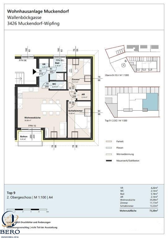 Wohnung zum Kauf 347.000 € 3 Zimmer 73,2 m²<br/>Wohnfläche Muckendorf an der Donau 3426