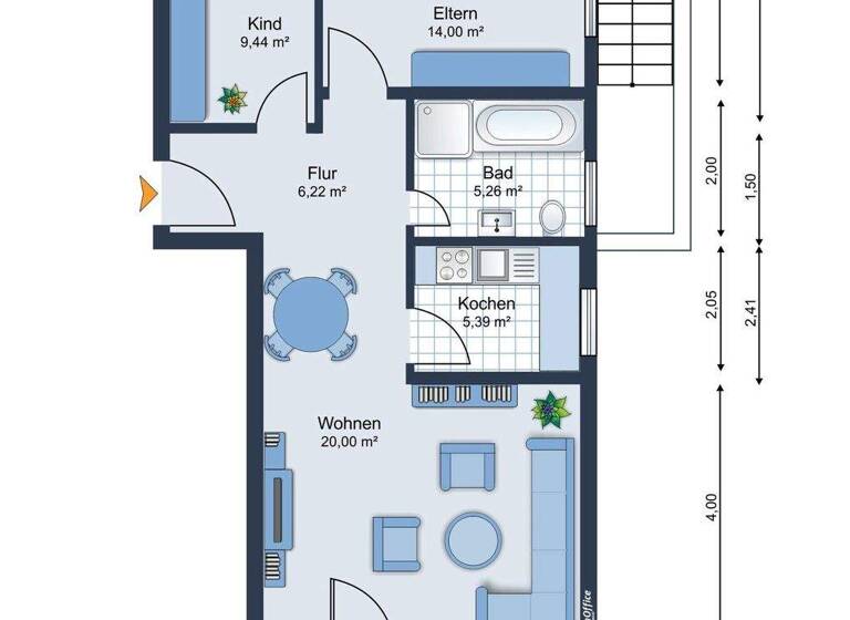 Wohnung zum Kauf 181.000 € 3 Zimmer 68 m² Lienheim Hohentengen am Hochrhein / Lienheim 79801