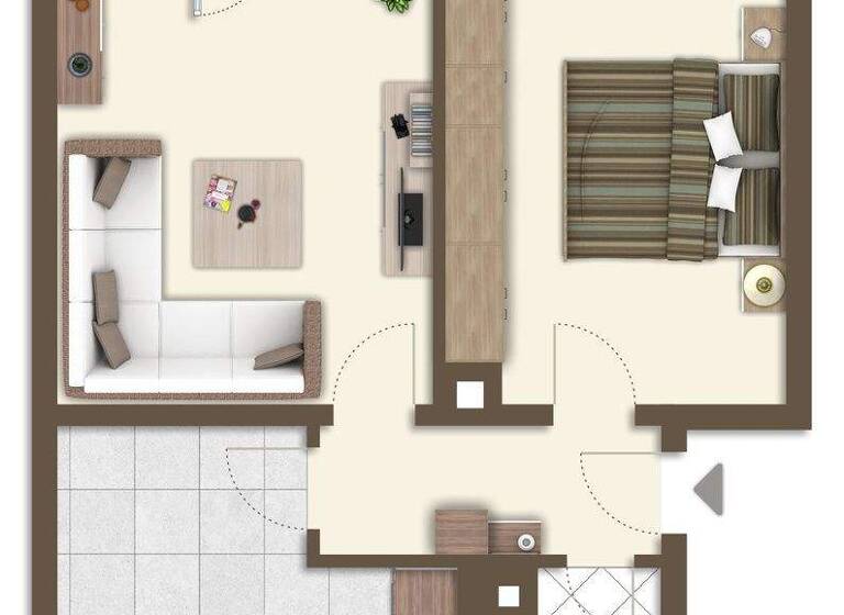 Wohnung zur Miete 650 € 2 Zimmer 52 m² EG Freiheitstraße 46 Singen Singen (Hohentwiel) 78224