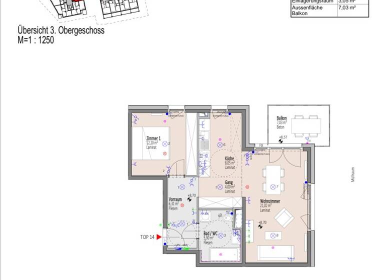 Wohnung zum Kauf - Erstbezug 190.288 € 2 Zimmer 57,5 m² 3. Geschoss Elisabeth Bollenberger - Gasse Wiener Neustadt 2700